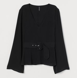 BNWOT Wrap Blouse with Belt